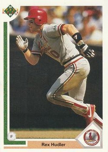 #482 Rex Hudler - St. Louis Cardinals - 1991 Upper Deck Baseball