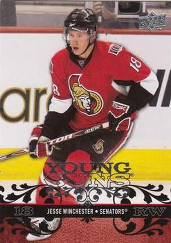 #482 Jesse Winchester - Ottawa Senators - 2008-09 Upper Deck Hockey