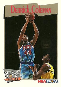 #482 Derrick Coleman - New Jersey Nets - 1991-92 Hoops Basketball