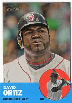 #482 David Ortiz - Boston Red Sox - 2012 Topps Heritage Baseball