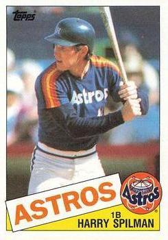 #482 Harry Spilman - Houston Astros - 1985 Topps Baseball