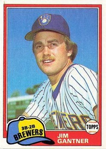 #482 Jim Gantner - Milwaukee Brewers - 1981 Topps Baseball