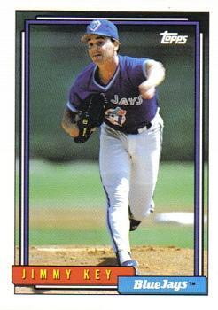 #482 Jimmy Key - Toronto Blue Jays - 1992 Topps Baseball