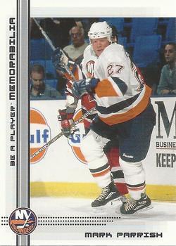 #482 Mark Parrish - New York Islanders - 2000-01 Be a Player Memorabilia Hockey
