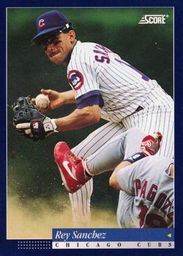 #482 Rey Sanchez - Chicago Cubs -1994 Score Baseball