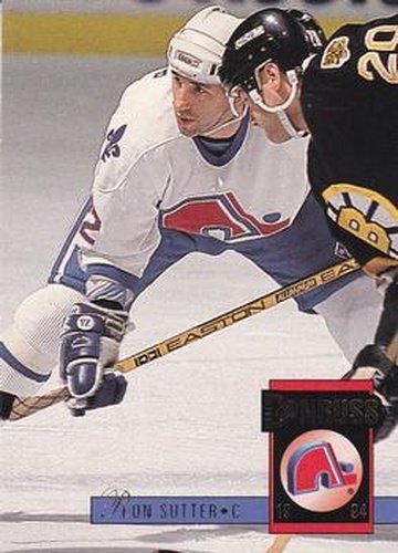 #482 Ron Sutter - Quebec Nordiques - 1993-94 Donruss Hockey