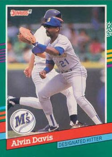 #482 Alvin Davis - Seattle Mariners - 1991 Donruss Baseball