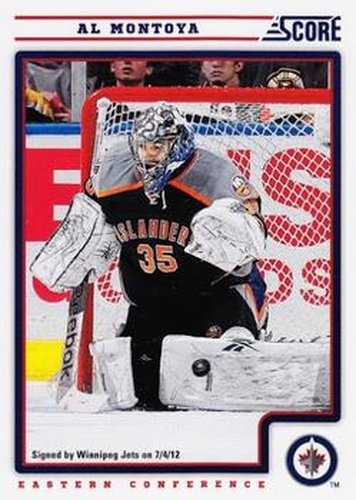 #482 Al Montoya - Winnipeg Jets - 2012-13 Score Hockey