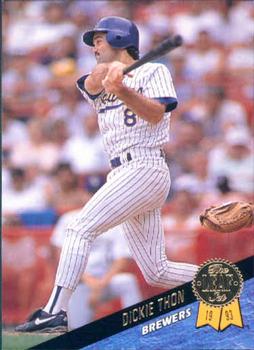 #482 Dickie Thon - Milwaukee Brewers - 1993 Leaf Baseball