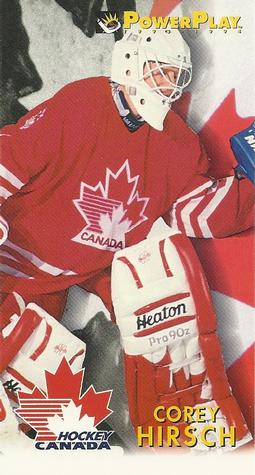 #482 Corey Hirsch - Canada - 1993-94 Fleer PowerPlay Hockey