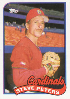 #482 Steve Peters - St. Louis Cardinals - 1989 Topps Baseball