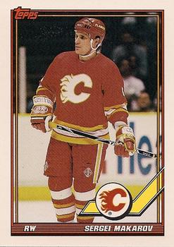 #482 Sergei Makarov - Calgary Flames - 1991-92 Topps Hockey