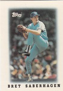 #14 Bret Saberhagen - Kansas City Royals - 1988 Topps Major League Leaders Minis Baseball