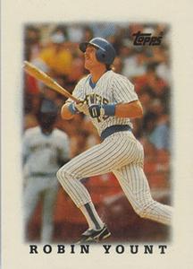 #21 Robin Yount - Milwaukee Brewers - 1988 Topps Major League Leaders Minis Baseball