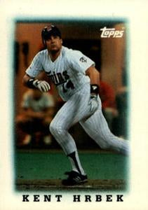 #22 Kent Hrbek - Minnesota Twins - 1988 Topps Major League Leaders Minis Baseball