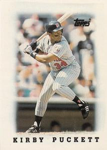 #23 Kirby Puckett - Minnesota Twins - 1988 Topps Major League Leaders Minis Baseball