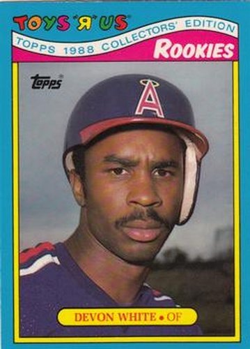 #33 Devon White - California Angels - 1988 Topps Toys"R"Us Rookies Baseball