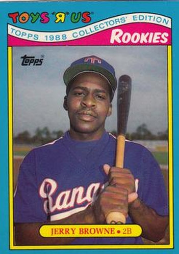 #3 Jerry Browne - Texas Rangers - 1988 Topps Toys"R"Us Rookies Baseball