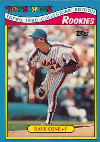#8 David Cone - New York Mets - 1988 Topps Toys"R"Us Rookies Baseball