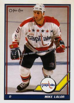 #483 Mike Lalor - Washington Capitals - 1991-92 O-Pee-Chee Hockey