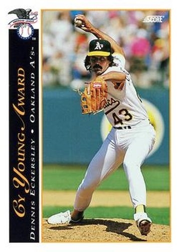 #483 Dennis Eckersley - Oakland Athletics - 1993 Score Baseball