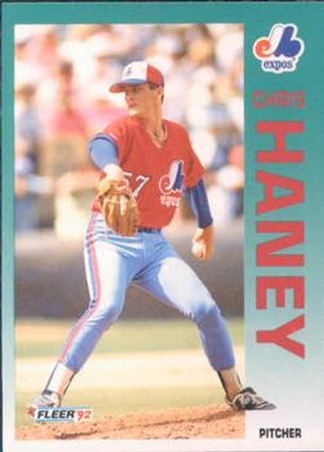 #483 Chris Haney - Montreal Expos - 1992 Fleer Baseball