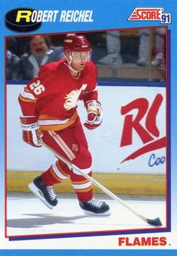 #483 Robert Reichel - Calgary Flames - 1991-92 Score Canadian Bilingual Hockey