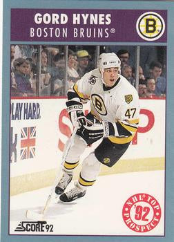 #483 Gord Hynes - Boston Bruins - 1992-93 Score Canadian Hockey