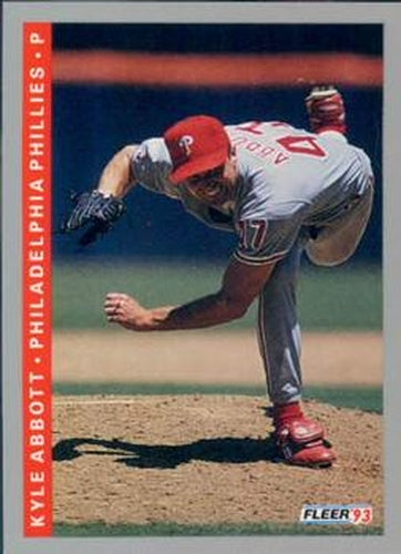 #483 Kyle Abbott - Philadelphia Phillies - 1993 Fleer Baseball