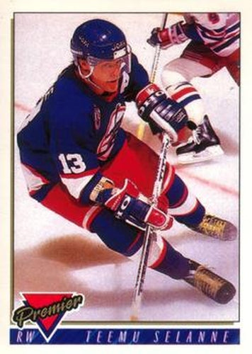 #483 Teemu Selanne - Winnipeg Jets - 1993-94 O-Pee-Chee Premier Hockey