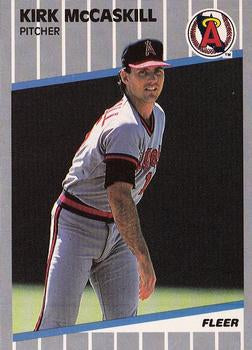 #483 Kirk McCaskill - California Angels - 1989 Fleer Baseball