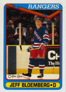 #483 Jeff Bloemberg - New York Rangers - 1990-91 O-Pee-Chee Hockey