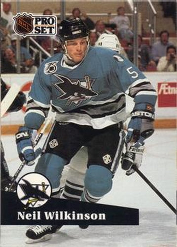 #483 Neil Wilkinson - 1991-92 Pro Set Hockey