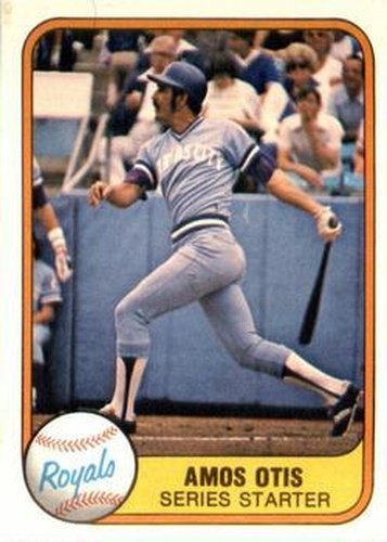#483 Amos Otis - Kansas City Royals - 1981 Fleer Baseball
