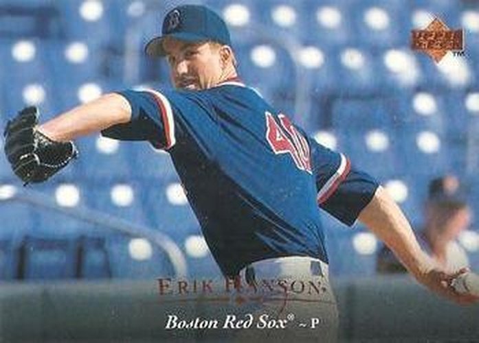 #483 Erik Hanson - Boston Red Sox - 1995 Upper Deck Baseball