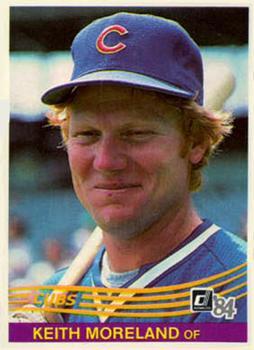 #483 Keith Moreland - Chicago Cubs - 1984 Donruss Baseball