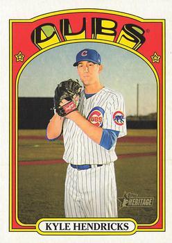 #483 Kyle Hendricks - Chicago Cubs - 2021 Topps Heritage Baseball
