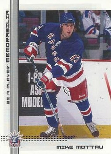 #483 Mike Mottau - New York Rangers - 2000-01 Be a Player Memorabilia Hockey