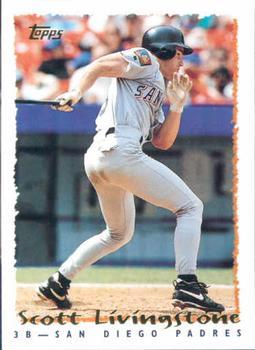 #483 Scott Livingstone - San Diego Padres - 1995 Topps Baseball