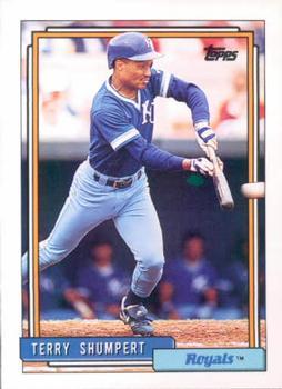 #483 Terry Shumpert - Kansas City Royals - 1992 Topps Baseball