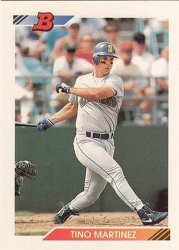 #483 Tino Martinez - Seattle Mariners - 1992 Bowman Baseball