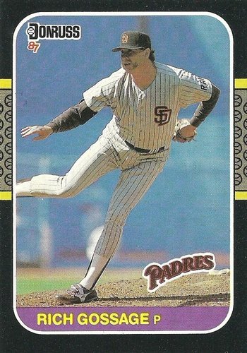 #483 Rich Gossage - San Diego Padres - 1987 Donruss Baseball