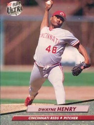 #483 Dwayne Henry - Cincinnati Reds - 1992 Ultra Baseball