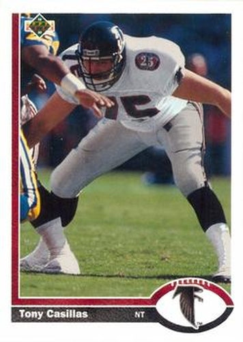 #483 Tony Casillas - Atlanta Falcons - 1991 Upper Deck Football