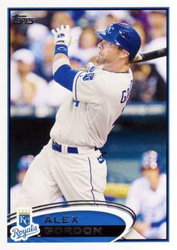 #483 Alex Gordon - Kansas City Royals - 2012 Topps Baseball