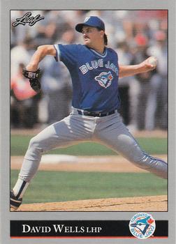 #483 David Wells - Toronto Blue Jays - 1992 Leaf Baseball