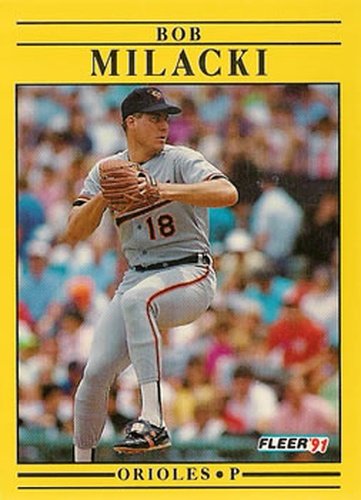 #483 Bob Milacki - Baltimore Orioles - 1991 Fleer Baseball