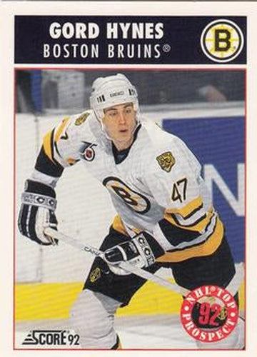 #483 Gord Hynes - Boston Bruins - 1992-93 Score USA Hockey