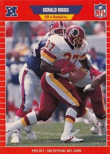 #483 Gerald Riggs - Washington Redskins - 1989 Pro Set Football