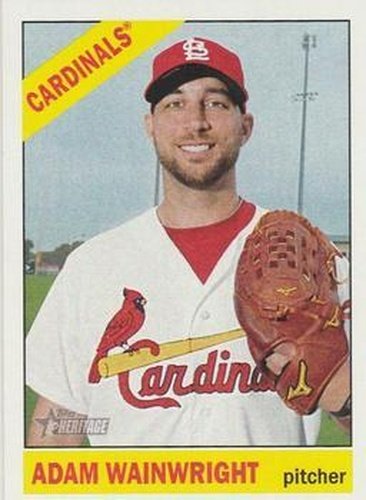 #483a Adam Wainwright - St. Louis Cardinals - 2015 Topps Heritage Baseball